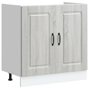 vidaXL Sp&uuml;lenunterschrank Kalmar Grau Sonoma 80x46x81,5 cm