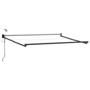 vidaXL Elektrisches Markisenrahmen Anthrazit 2,5 x 2 m Aluminium