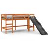 vidaXL Kinderhochbett ohne Matratze Braun 80x200 cm Massivholz Kiefer