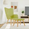 vidaXL Relaxsessel mit Hocker Gr&uuml;n Stoff