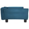 vidaXL Hundebett Blau 95x55x30 cm Samt