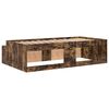 vidaXL Bettrahmen Ger&auml;ucherte Eiche 80 x 200 cm Holzwerkstoff