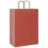 vidaXL Papiertragetaschen 250 Stk. mit Henkeln Rot 32x17x44 cm