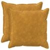 vidaXL Kissenbezug 2 stk. HOUTEN Gelb 80 x 80 cm Mikrofaser Fleece