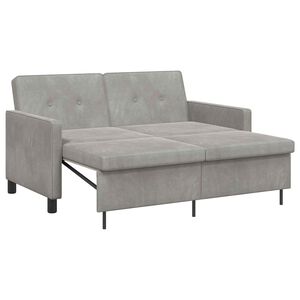 vidaXL Schlafsofa Hellgrau 154 x 94,5 x 80,5 cm Stoff