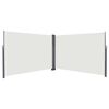 vidaXL Ausziehbares Seitenmarkise Creme 600 x 200 cm Metall