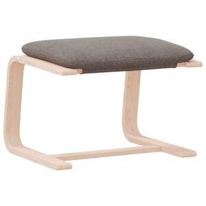 vidaXL Fu&szlig;hocker Taupe 51x41x40 cm Stoff