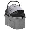 vidaXL Faltbarer Haustierwagen Grau 78 x 54 x 101 cm 600D Oxford Stoff