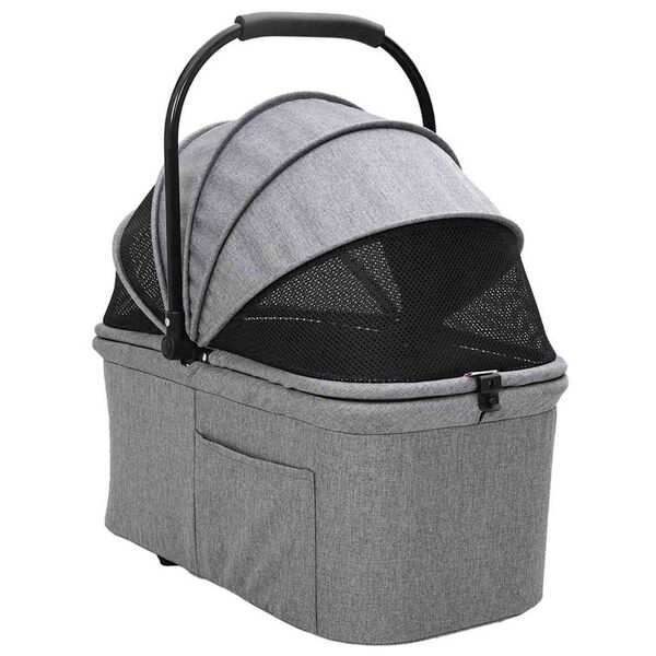 vidaXL Faltbarer Haustierwagen Grau 78 x 54 x 101 cm 600D Oxford Stoff
