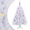 vidaXL K&uuml;nstlicher klappbarer Weihnachtsbaum Wei&szlig; 150 cm PVC und Stahl