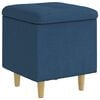 vidaXL Ottoman mit Stauraum Blau 40 x 40 x 45 cm Stoff