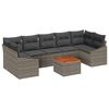 vidaXL Garten-Sofa-Set 8 pcs Grau