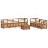vidaXL Sofagarnituren 8 pcs Natur Massivholz Akazie
