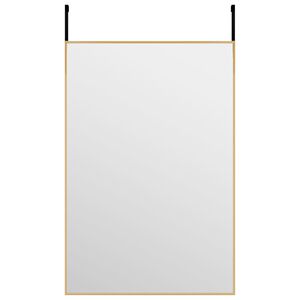 vidaXL T&uuml;rspiegel Golden 40x60 cm Glas und Aluminium
