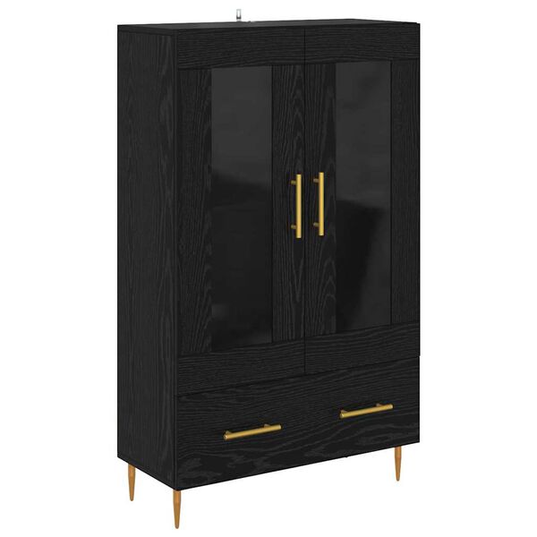 vidaXL Highboard Schwarz Eichen-Optik 69,5 x 31 x 115 cm