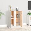 vidaXL Sideboard Weiß 60x35x80 cm Massivholz Kiefer
