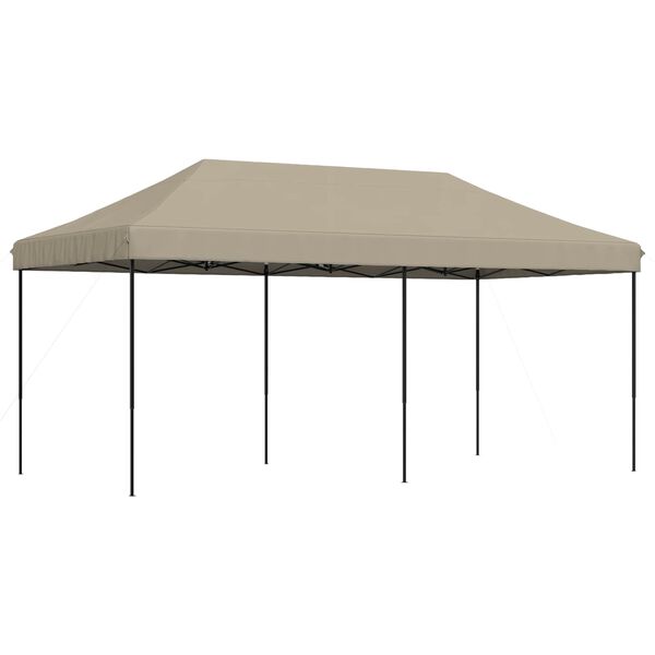 vidaXL Party-Zelt Taupe 292 x 580 x 315 cm Oxford-Stoff