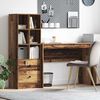 vidaXL Schreibtisch mit Schubladen 2 pcs Altholz