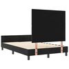 vidaXL Boxspringbett mit Kopfteil Schwarz 120 x 200 cm Samt