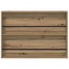 vidaXL Magazinregal 2 pcs Artisan-Eiche 100 x 12 x 70 cm Holzwerkstoff
