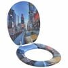vidaXL Toilettensitze mit Deckel 2 Stk. MDF New York