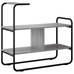 vidaXL Konsolentisch Grau Sonoma 80 x 35 x 75 cm Holzwerkstoff