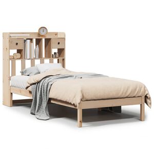 vidaXL B&uuml;cherregalbett ohne Matratze 75x190 cm Massivholz Kiefer