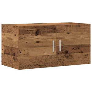 vidaXL Wandschrank Altholz-Optik 80x39x40 cm Holzwerkstoff