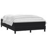vidaXL Boxspringbett mit Matratze Schwarz 160x220 cm Samt
