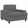 vidaXL Sessel Dunkelgrau Stoff