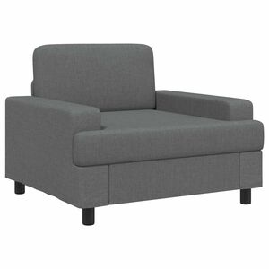 vidaXL Sessel Dunkelgrau Stoff