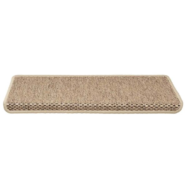 vidaXL Stufenmatten Selbstklebend Sisal-Optik 30Stk. 65x21x4cm Sand