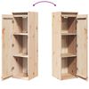 vidaXL Wandschrank 30x30x100 cm Massivholz Kiefer