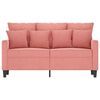 vidaXL 2-Sitzer-Sofa Rosa 120 cm Samt