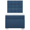 vidaXL Boxspringbett mit Matratze Blau 80x200 cm Stoff