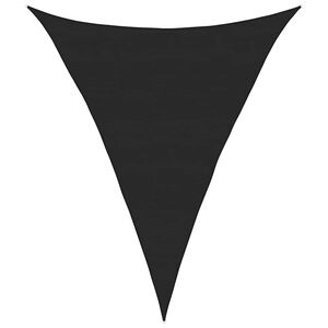 vidaXL Sonnensegel 160 g/m&sup2; Dreieckig Schwarz 5x7x7 m HDPE