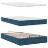 vidaXL Ottoman-Bett mit Matratze Dunkelblau 120x190 cm Samt