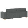 vidaXL Sofa 3 pcs Dunkelgrau 220 x 80 x 84 cm Leinenmischgewebe