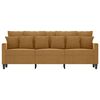 vidaXL 3-Sitzer-Sofa Braun 180 cm Samt