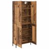 vidaXL Highboard Wandmontiert Altholz 69,5 x 34 x 180 cm Holzwerkstoff