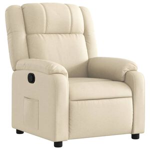 vidaXL Relaxsessel, cremefarbener Stoff