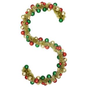 vidaXL Weihnachtskugelgirlande LEDs Mehrfarbig 186 cm Polystyrol