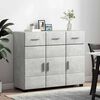 vidaXL Sideboard mit T&uuml;r Beton Grau 88,5 x 30,5 x 73 cm Holzwerkstoff