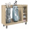vidaXL Golf Schrank Mit Rad Uni Sonoma-Eiche 120 x 45 x 98 cm
