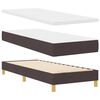vidaXL Boxspringbett mit Matratze Dunkelbraun 200 x 80 cm Stoff
