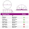 vidaXL Pool-Dome Blau 500 x 500 x 236 cm