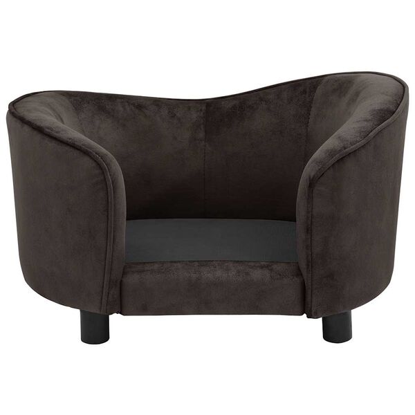 vidaXL Hundesofa Braun 69x49x40 cm Pl&uuml;sch