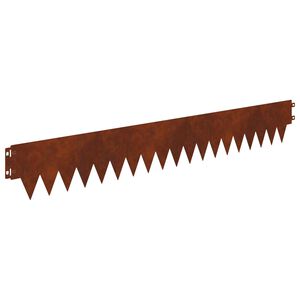 vidaXL Rasenkante 20 stk. 103 x 15 cm Stahl Rostoptik