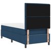 vidaXL Boxspringbett mit Matratze mit LED Blau 80 x 200 cm Stoff