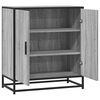 vidaXL Sideboard Grau Sonoma 68x35x76 cm Holzwerkstoff und Metall